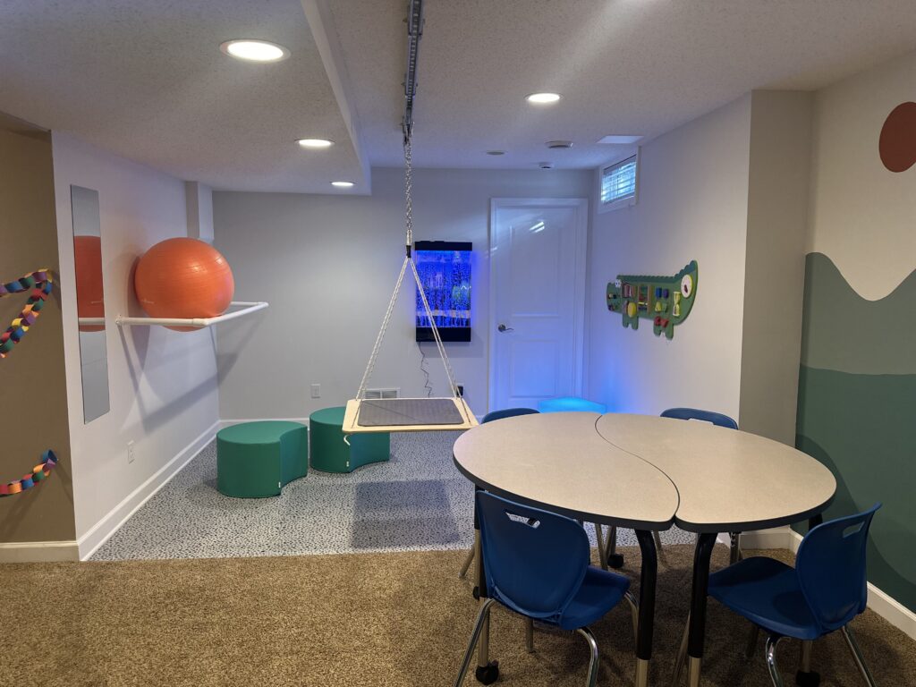 AMEK Woodbury Therapy Room Basement Remodel