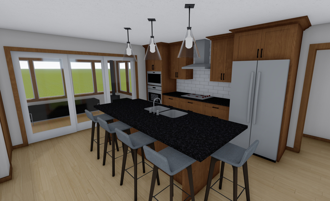 AMEK Minnetonka Wood Rendering